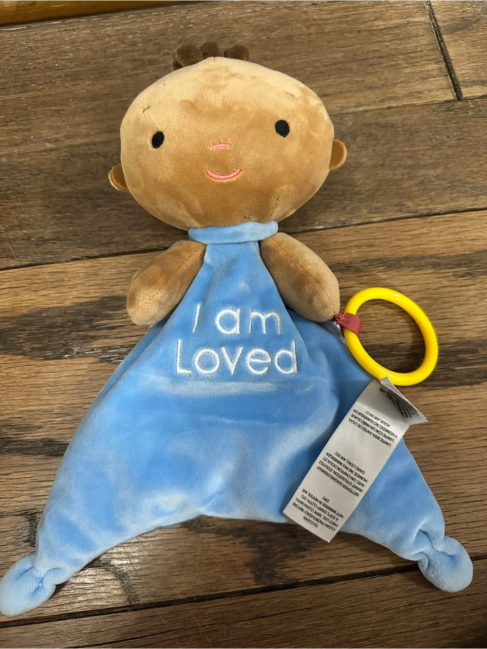 Kids for Culture Positive Pals African American I am Loved Plush Baby Lovey 10”